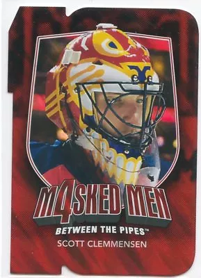 11/12 Between The Pipes Masked Men 4 Die-cut Mask #mm-12 Scott Clemmensen *49585 • $2.99