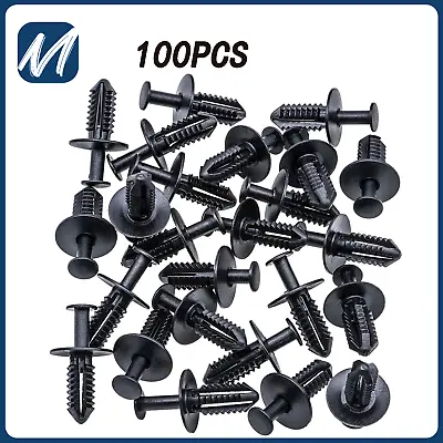 100 Pcs Fender Liner Rivet Push Type Clip Retainer For Mercedes Benz 1249900492 • $5