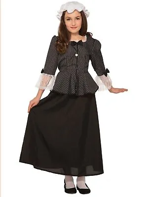Martha Washington Child Costume Girls Fancy Dress Colonial First Lady MED 8-10 • $37.95