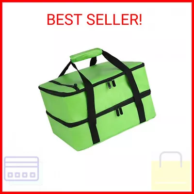 Insulated Double Casserole Carrier Bag Fits 9x13 And 11x15 Inch Baking Dishes • $26.90