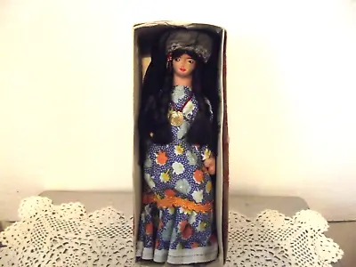 VTG Egypt Middle Eastern Muslim Doll Figure Folk Art Cloth Original Box  • $8