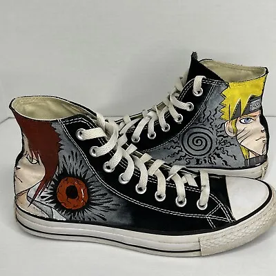 Converse Chuck Taylor All Star Sneaker Hand Painted Naruto Gaara M-8 W-10 • £110.83