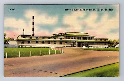 Macon GA-Georgia Service Club Camp Wheeler Vintage Postcard • $8.99