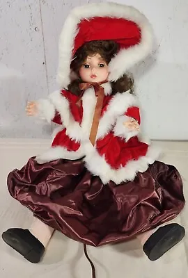 Vtg Mechanical Animatronic Christmas Doll Department Store Window Display WORKS • $249.99