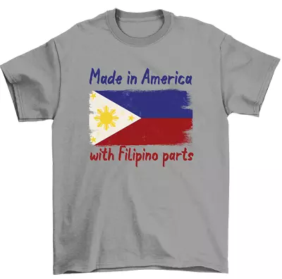 Made In America With Filipino Parts T-Shirt USA Philippines Tee Men Women • $17.99