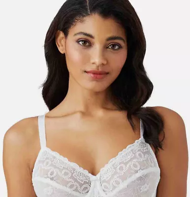 NEW Wacoal Renaissance Rose Underwire Bra White 34DDD 85720 #77403 $64 • $19.99