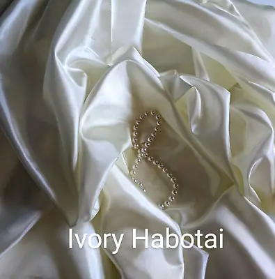 $3.97 • Buy Silk Habotai Lining  Ivory 60  Wide By Yard , Blouse, Scarves, Lingerie.