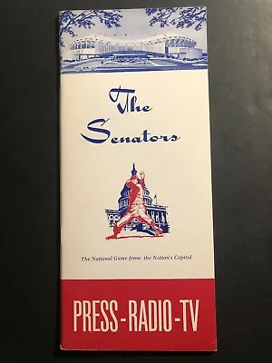 1963 WASHINGTON SENATORS Media Guide JIM PIERSALL Ed BRINKMAN Mickey VERNON • $29.69