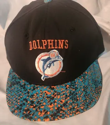 Vintage Miami Dolphins NFL Proline Snapback Zubaz Hat/Cap NWOT • $30