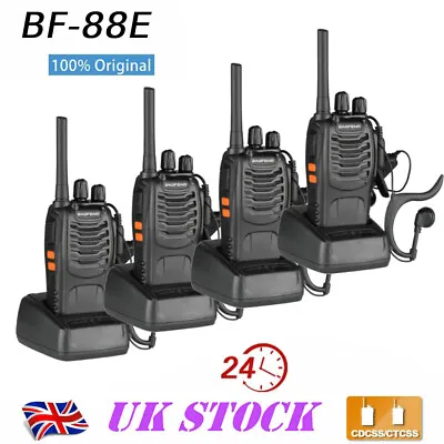 4X Baofeng BF-88E Walkie Talkies PMR 446 MHz 16CH Portable 2-Way Radio UK • £37.95