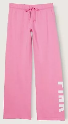 Victoria’s Secret PINK BOYFRIEND Heritage Pant Sweat Dreamy Pink Sans Logo LARGE • $51.95