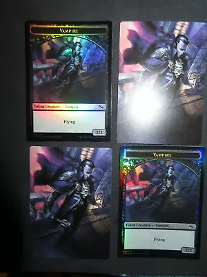 MTG Vampire Token X4 Unstable FOIL (Full-art Backside) • $10