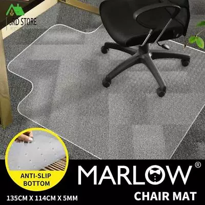 Marlow Chair Mat Carpet Floor Office Home Computer Vinyl PVC Plastic 1350x1140mm • $50.38