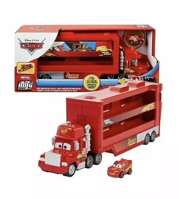 Disney Pixar Cars Mack Mini Racers Hauler Metal With Lighting McQueen Mattel New • $15