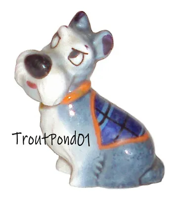 Wade Disneys Hat Box Series Porcelain Figurine Lady And The Tramp Blue Jock Dog • $39.99