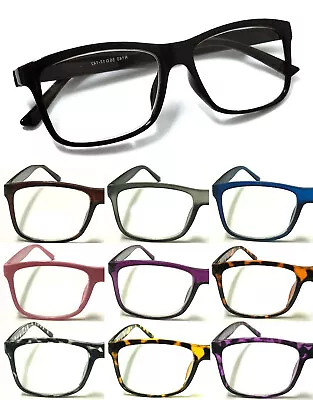 Big Lens Design Trendy Reading Glasses +0.00~ +4.00 Unisex Large Nerd Retro Geek • £4.39