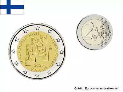 2 Euros Commemorative Finland 2024 Elections And Democracy UNC • $8.57