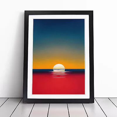 Japanese Sunset In Abstract Vol.1 Wall Art Print Framed Canvas Picture Poster • £14.95