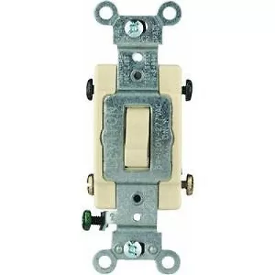 Leviton CS415-2I 4-Way Toggle Switch 15A-120/277V - Ivory • $10.71