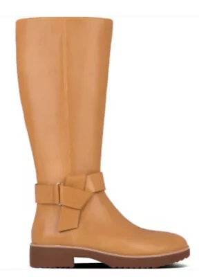 FitFlop Knot Knee High Leather Riding Boot NWT • $90