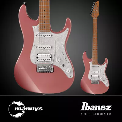 Ibanez AZ2204 HRM Prestige Electric Guitar (Hazy Rose Metallic) Inc Case • $2959