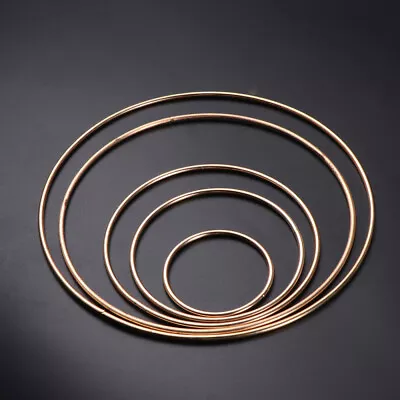 10pcs Golden Metal Dreamcatcher Rings For DIY Crafts & Wedding Decor • £11.88