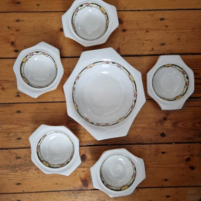 £12.99 • Buy Vintage Soho Pottery Dish Bowl Dessert Set  From Corbridge England Afternoon Tea