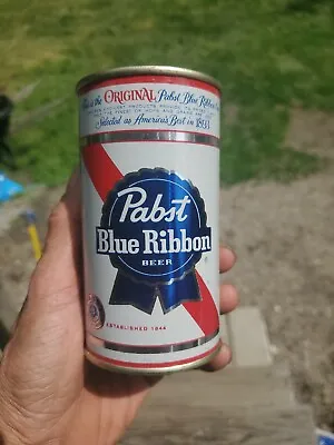 Pabst Blue Ribbon Beer  2 Panel Flat Top Beer Can NO ALCOHOL MINTY  • $34.99