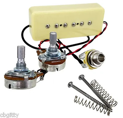 Soapbar P-90 Pre-wired Single Coil Guitar Pickup Harness With Volume & Tone Pots • $32.99