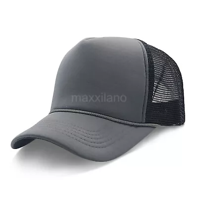 Trucker Hat Mesh Foam Cap Snapback Baseball Caps Adjustable Men Women Hats • $7.95