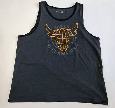 Under Armour Project Rock Tank Top Mens 3XL 96 World Champion Shirt Sleeveless  • $19.98