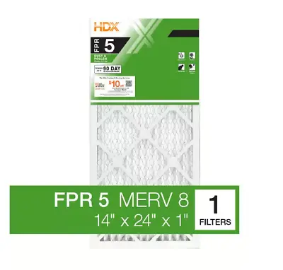 14x24x1 Air Pleated Fpr 5  Standard Filter Replacement Dust Filters (1-3 Pack) • $29.90