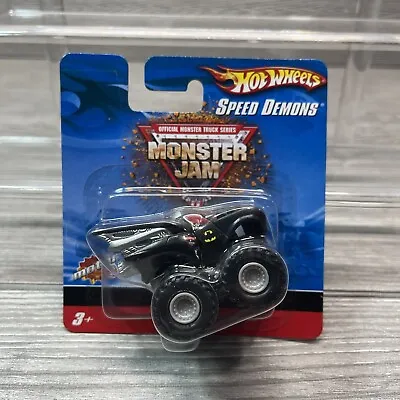 Hot Wheels Monster Jam Speed Demons Mini Batman BATMOBILE Truck 2009 Pull Back • $10.99