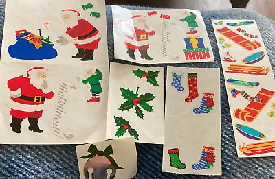 Mrs. Grossman's Stickers Lot Foil Bell Santa Claus Christmas Sandylion Stockings • $7.99