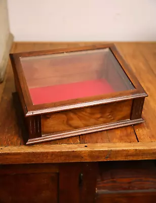 Antique Store Counter Wood Display Case Hickory Mfg Vintage Cabinet Jewelry Box • $449.99