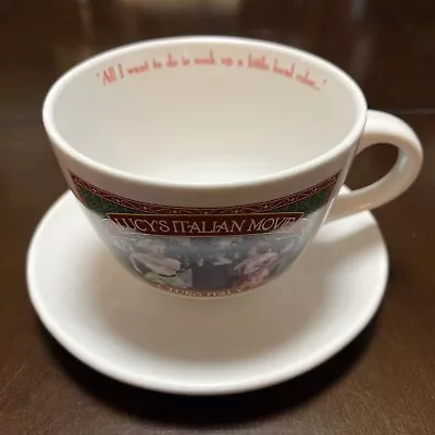 I LOVE LUCY  Cappuccino Latte Mug Resting On Plate Set Lucy’s Italian Movie • $19.99
