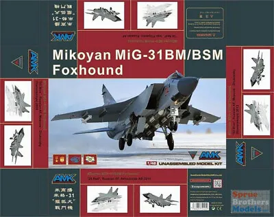 AMK88003 1:48 AMK Mikoyan MIG-31BM/BSM Foxhound • $85.89