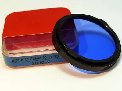 Carl Zeiss Ikon Ikolor B Filter B 50 2X 20.1057 Contarex Ultron 50mm Blue 80B C4 • $69.82