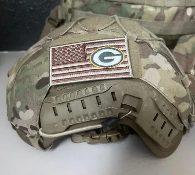 Military Combat American Flag Green Bay Packers Football Patch • $6