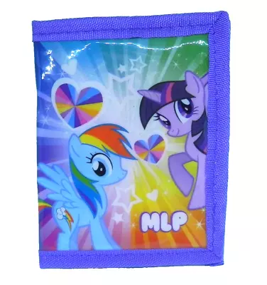 My Little Pony Wallet MLP Rainbow Bi-Fold Credit Cards Cash 2014 Hasbro • $12.99