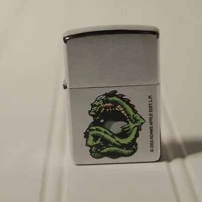Vintage 90s Zippo Lighter Chinese Dragon Brushed Nickle New • $20
