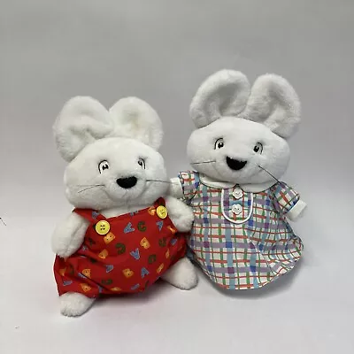 1990's Eden Rosemary Wells Max & Ruby Plush Bunny Dolls 11  - 12  • $19.99