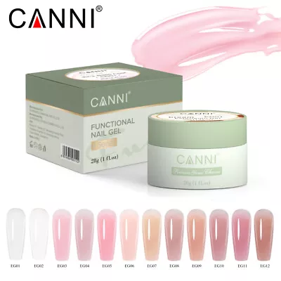 CANNI® UV Builder Cream  Extension Gel Nude Pink White Nails Functional Gel 28g • £10.99