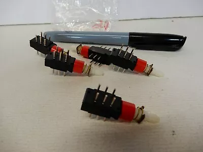 Instrument Test Equipment Audio Momentary Pushbuttons Qty 5 NOS Square Shaft • $20