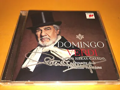 Signed Placido Domingo Verdi CD Macbeth Rigoletto La Traviata Ernani Don Carlo • $111.59