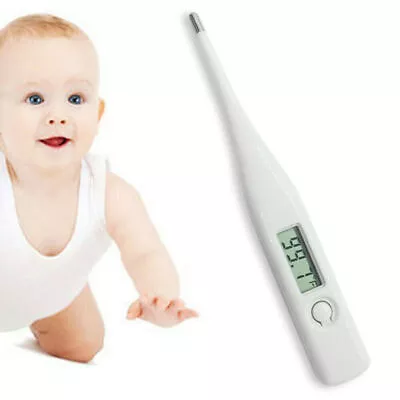 LCD Digital Thermometer Temperature Body Oral Basal Tip Beeper Adult Child Baby • $11.78