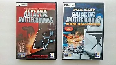 £35 • Buy Star Wars: Galactic Battlegrounds Plus Clone Campaigns (PC: Mac/ Windows, 2001) 
