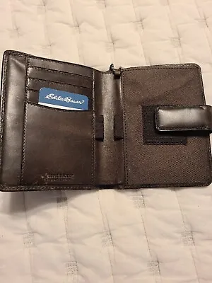 Eddie Bauer Wallet Mens Original Leather Wallet Multiple Card Compartments EUC • $18.88