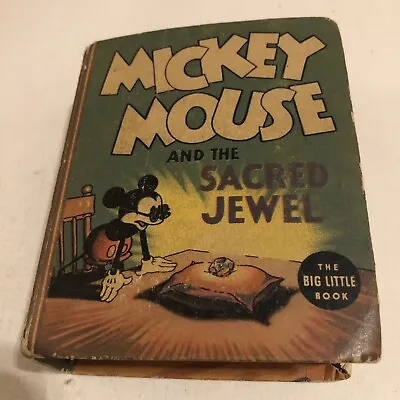 1936 MICKEY MOUSE And The Sacred Jewel  Big Little Book 1187 Very Good Condition • $30