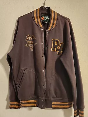 Roots Athletics Men’s Brown Varsity Jacket Size Large • $50